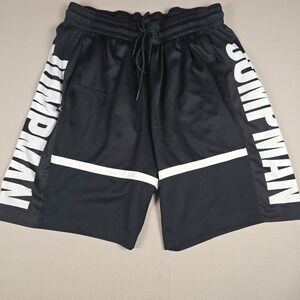 Jordan Jumpman Men's Mesh Basketball Shorts Black White Size M BQ8795-010